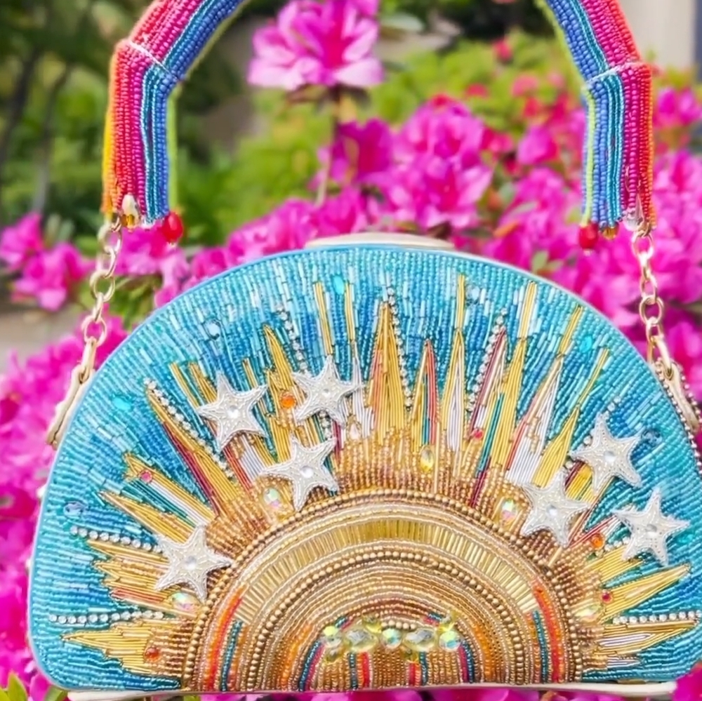 Mary frances sunshine and rainbows bag